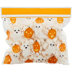 Ghost and Pumpkins Resealable Treat Bags