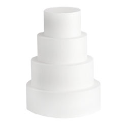 Round Styrofoam Cake Dummies | Height: 4"