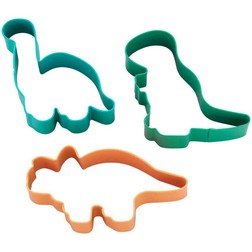 3 pc Dinosaur Cookie Cutter Set