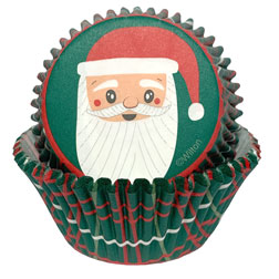 Christmas Santa Cupcake Liners