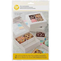 1 lb White Treat Box with Window