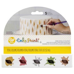 Metallic Color Cake Paint Set