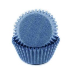 Light Blue Mini Cupcake Liners