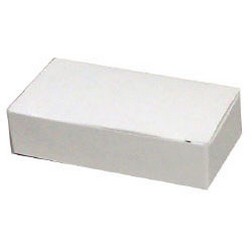 1/4 lb White Long Candy Box - 1pc