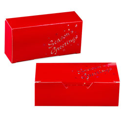 1/2 lb Red Season's Greetings Candy Box