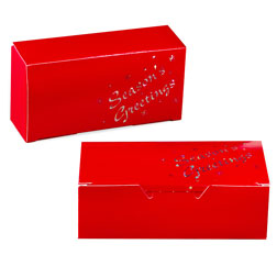 1 lb Red Season's Greetings Candy Box