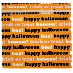 Halloween Words Resealable Treat Bags