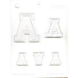 Collegiate Letter A Chocolate Mold