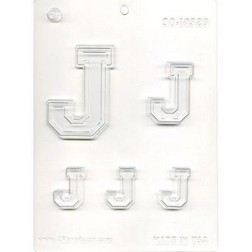 Collegiate Letter J Chocolate Mold