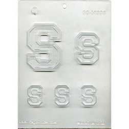 Collegiate Letter S Chocolate Mold