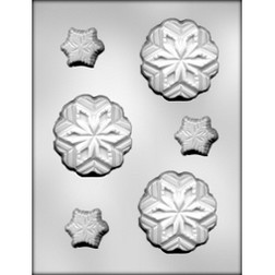 Large & Small Snowflakes Chocolate Mold