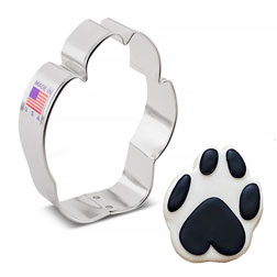 Dog Paw Print Cookie Cutter