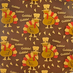 Turkey Chocolate Transfer Sheet