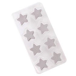 Silver Star Icing Decorations