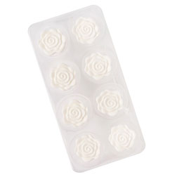 White Rose Icing Decorations