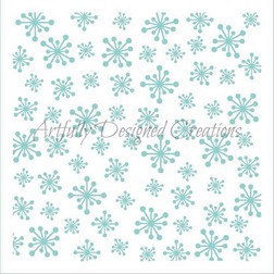 Retro Snowflake Cookie Stencil