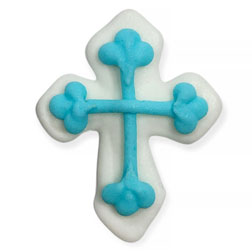 Blue Cross Icing Decorations