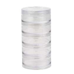 5 pc Round Stackable Containers