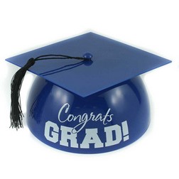 Royal Blue Grad Hat Cake Topper