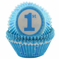1st Birthday Boy Cupcake Liners