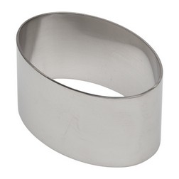 Oval Stainless Steel Cookie Cutter - 3"