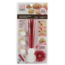 Pie Crust Cutter and Stamp Set