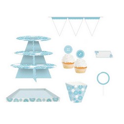 Blue Baby Buttons Treat Table Kit