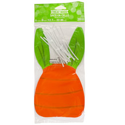 Easter Carrot Treat Bags With Ties