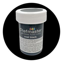 Coal Black Food Color Gel