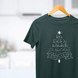 Bake and Watch Christmas Movies T-Shirt