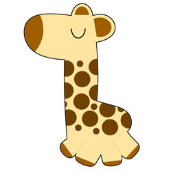 Baby Giraffe Cookie Cutter