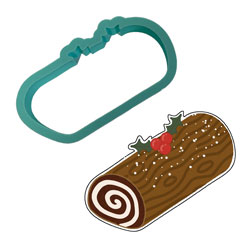 Yule Log Cookie Cutter