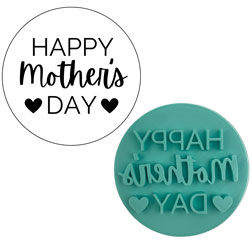 Happy Mother's Day Fondant Stamp
