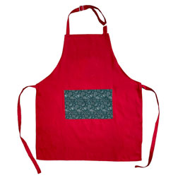 Red Christmas Apron - Blank