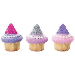 Queen Crown Cupcake Toppers