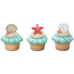 Sea Shells Cupcake Toppers