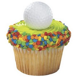 Golfball Cupcake Toppers