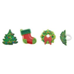 Whimsical Christmas Cupcake Toppers