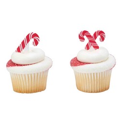 Candy Cane Cake Picks