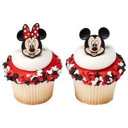 Mickey Mouse and Minnie Mouse Cupcake Toppers