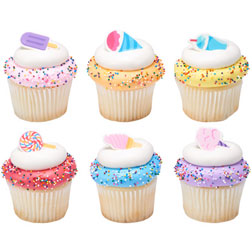 Summer Sweets Edible Cupcake Toppers