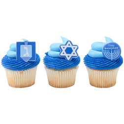 Hanukkah Cupcake Toppers