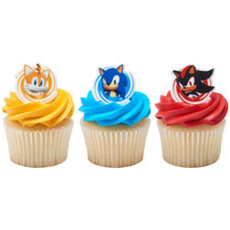 Sonic the Hedgehog Cupcake Toppers