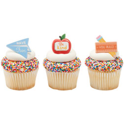 School Themed Cupcake Toppers