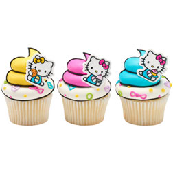 Hello Kitty Cupcake Toppers