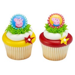 Peppa Pig and George Cupcake Toppers