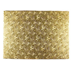 Gold Rectangle Sheet Cake Drum