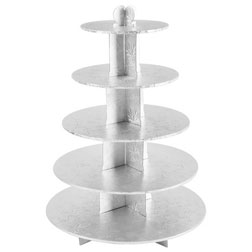 Silver 5 Tier Cupcake Stand