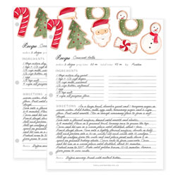 Christmas Cookies Recipe Binder Pages