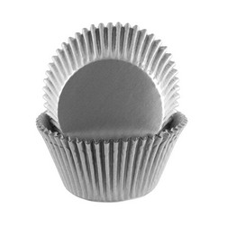 Grey Foil Jumbo Cupcake Liners